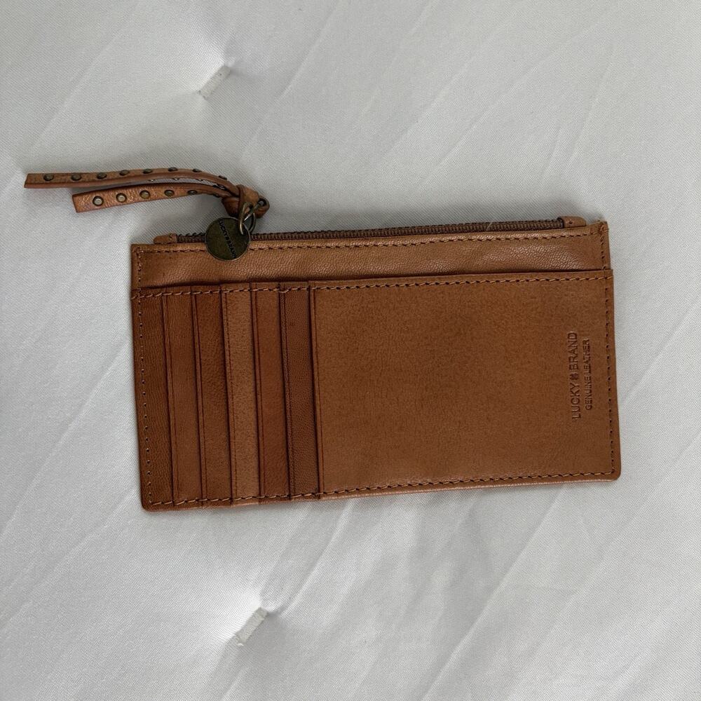 Lucky Brand Brown leather Wallet, credit card pockets, travel, work, essentials